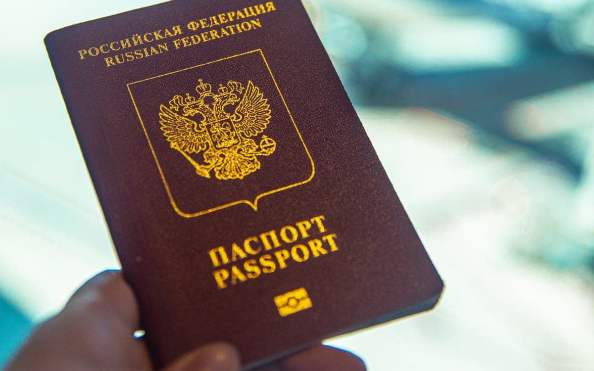 Person Holding a Passport